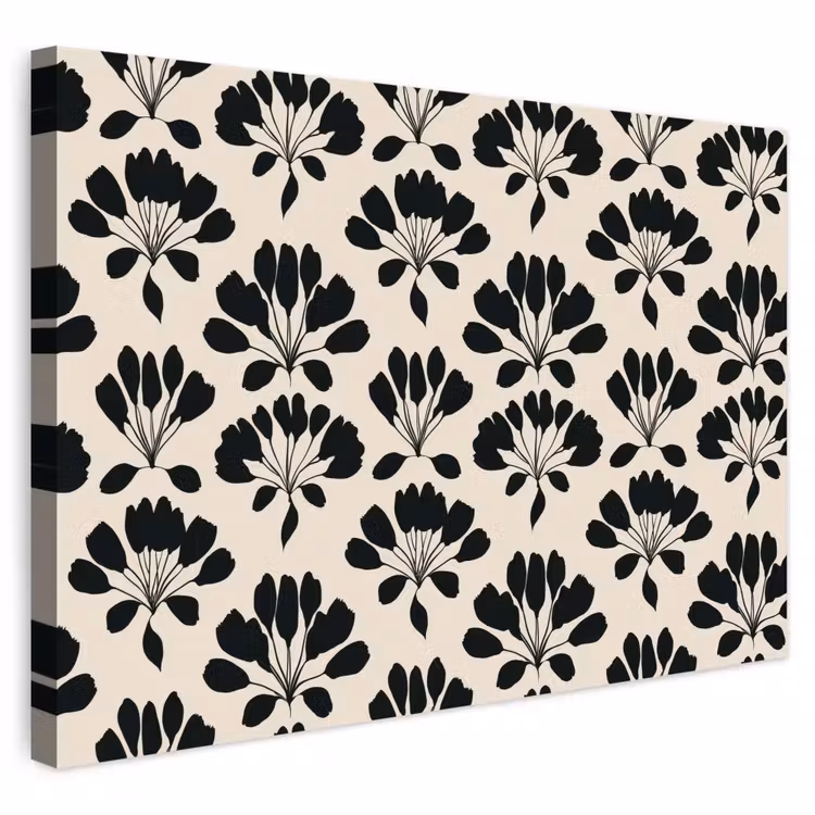 Buiten canvas - Abstract - Patroon - Zwart — 1