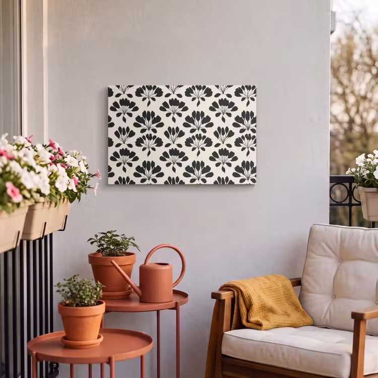 Buiten canvas - Abstract - Patroon - Zwart — 4