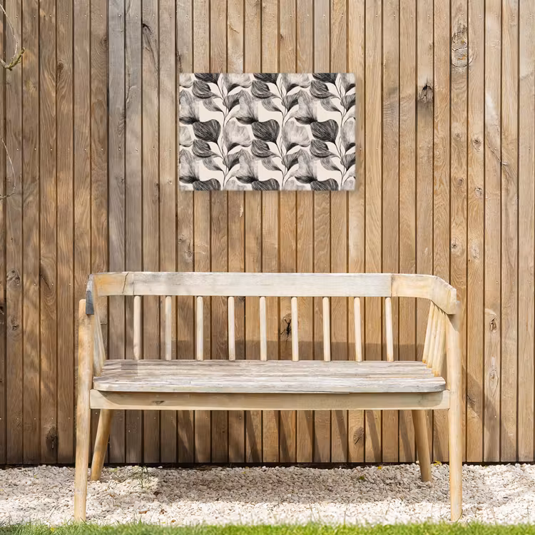 Buiten canvas - Botanisch - Bladeren - Zwart — 3