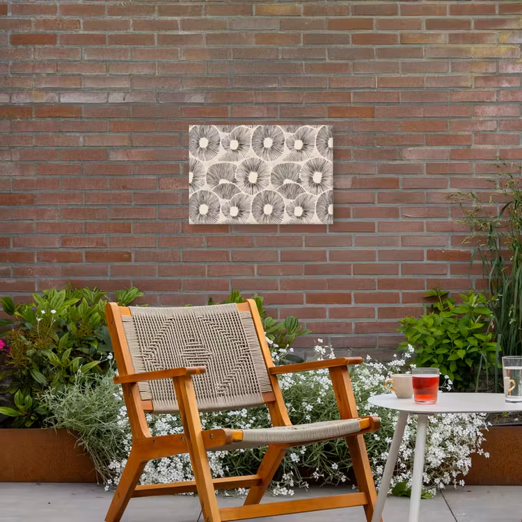 Buiten canvas - Cirkels - Patroon - Zwart — 2