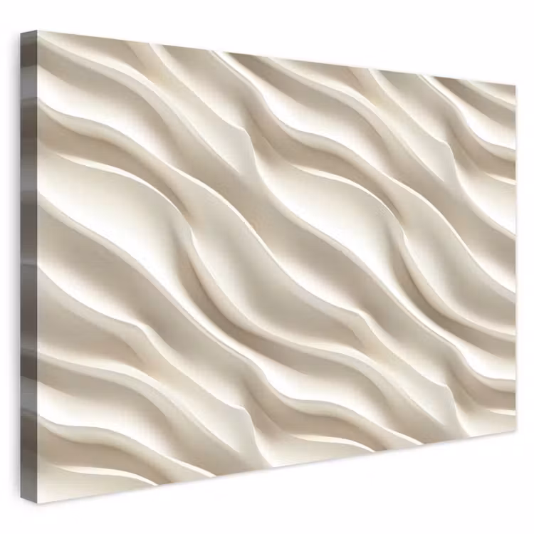Buiten canvas - Diagonaal - Golven - Crème — 1