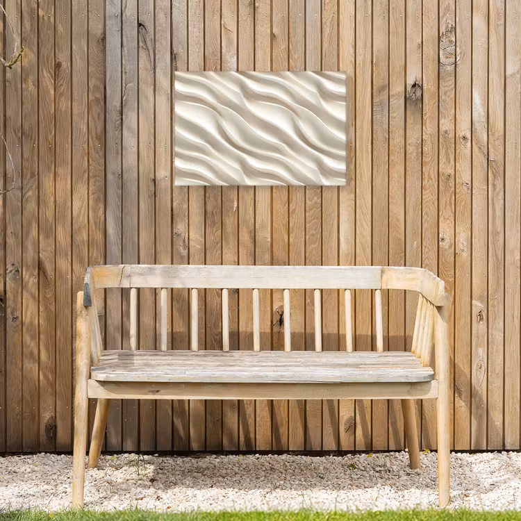 Buiten canvas - Diagonaal - Golven - Crème — 3