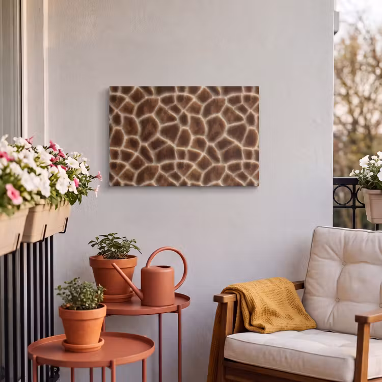Buiten canvas - Giraf - Bruin - Vacht — 4