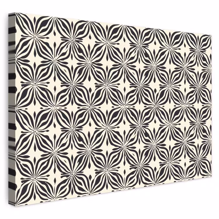 Buiten canvas - Grafisch - Patroon - Zwart — 1