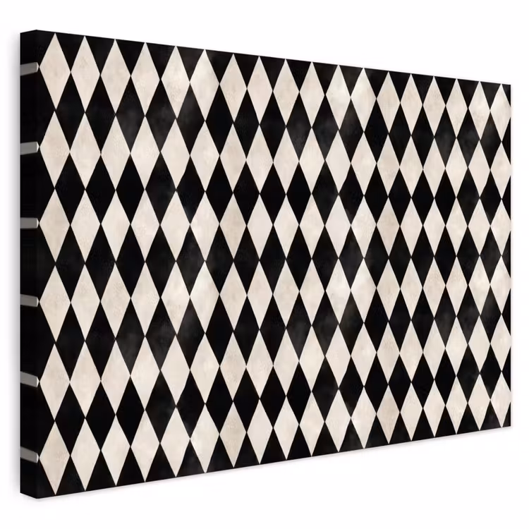 Buiten canvas - Klassiek - Patroon - Zwart — 1