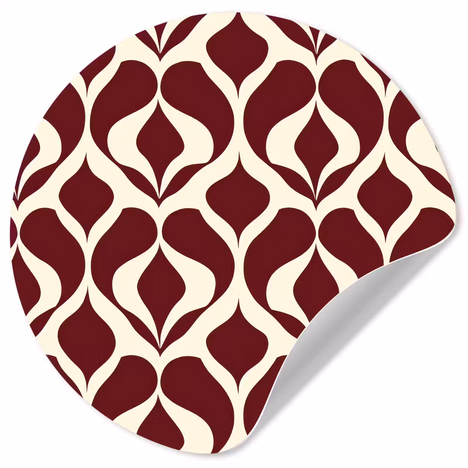Behangcirkel - Rood - Druppelpatroon - Grafisch — 1