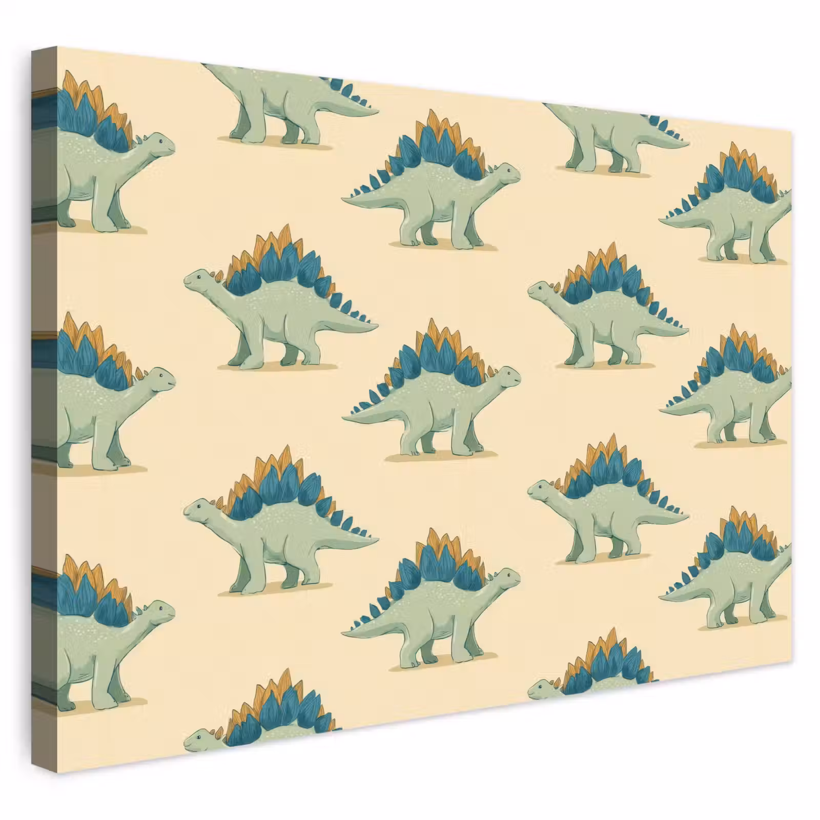 Buiten canvas - Dino - Patroon - Groen — 1