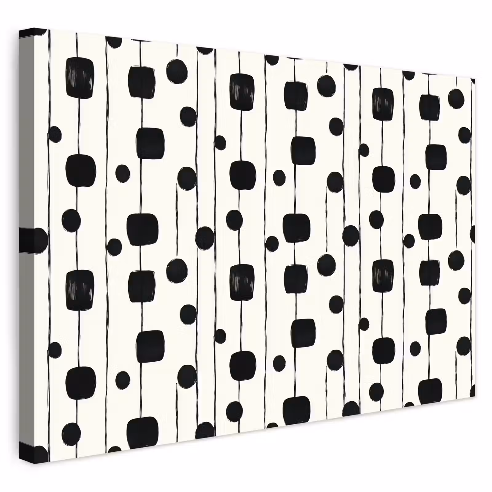 Buiten canvas - Grafisch - Modern - Zwart — 1