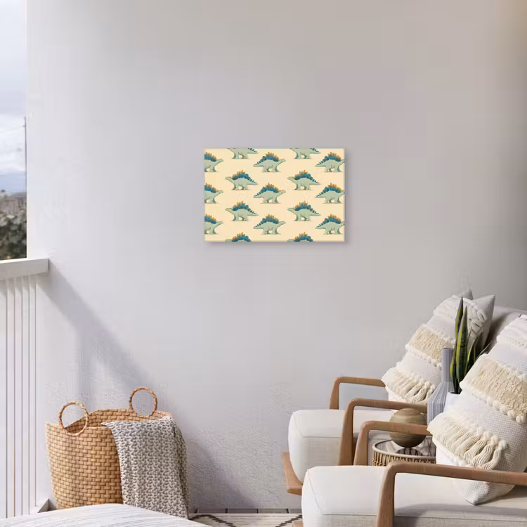 Buiten canvas - Dino - Patroon - Groen — 4