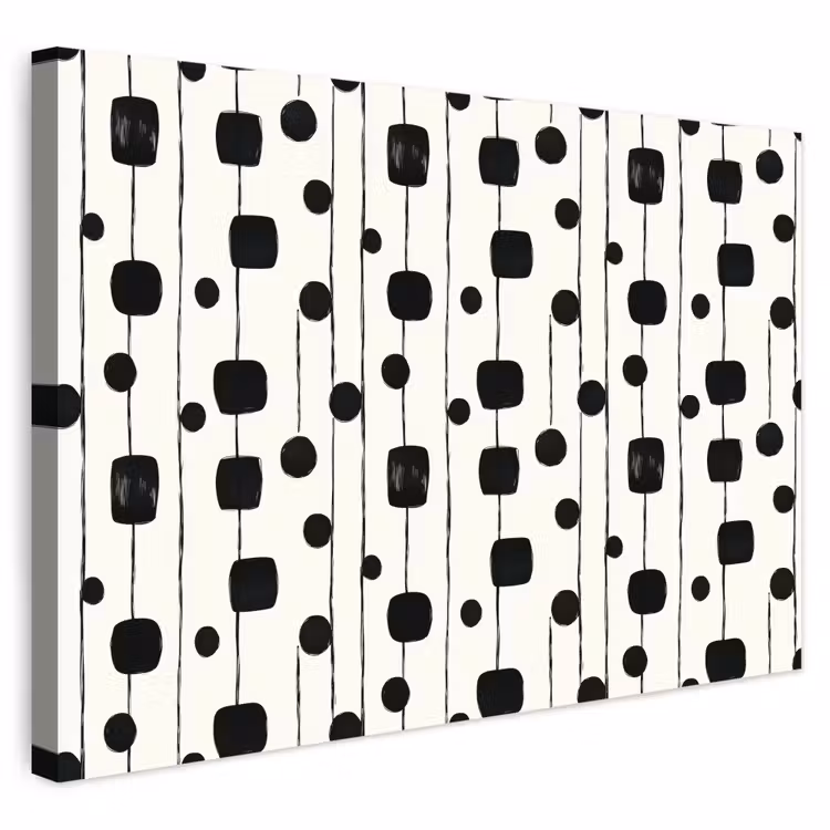 Buiten canvas - Grafisch - Modern - Zwart — 1