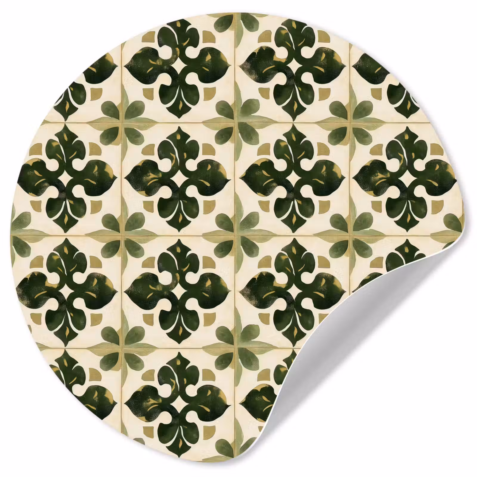 Behangcirkel - Patroon - Tegel - Groen — 1