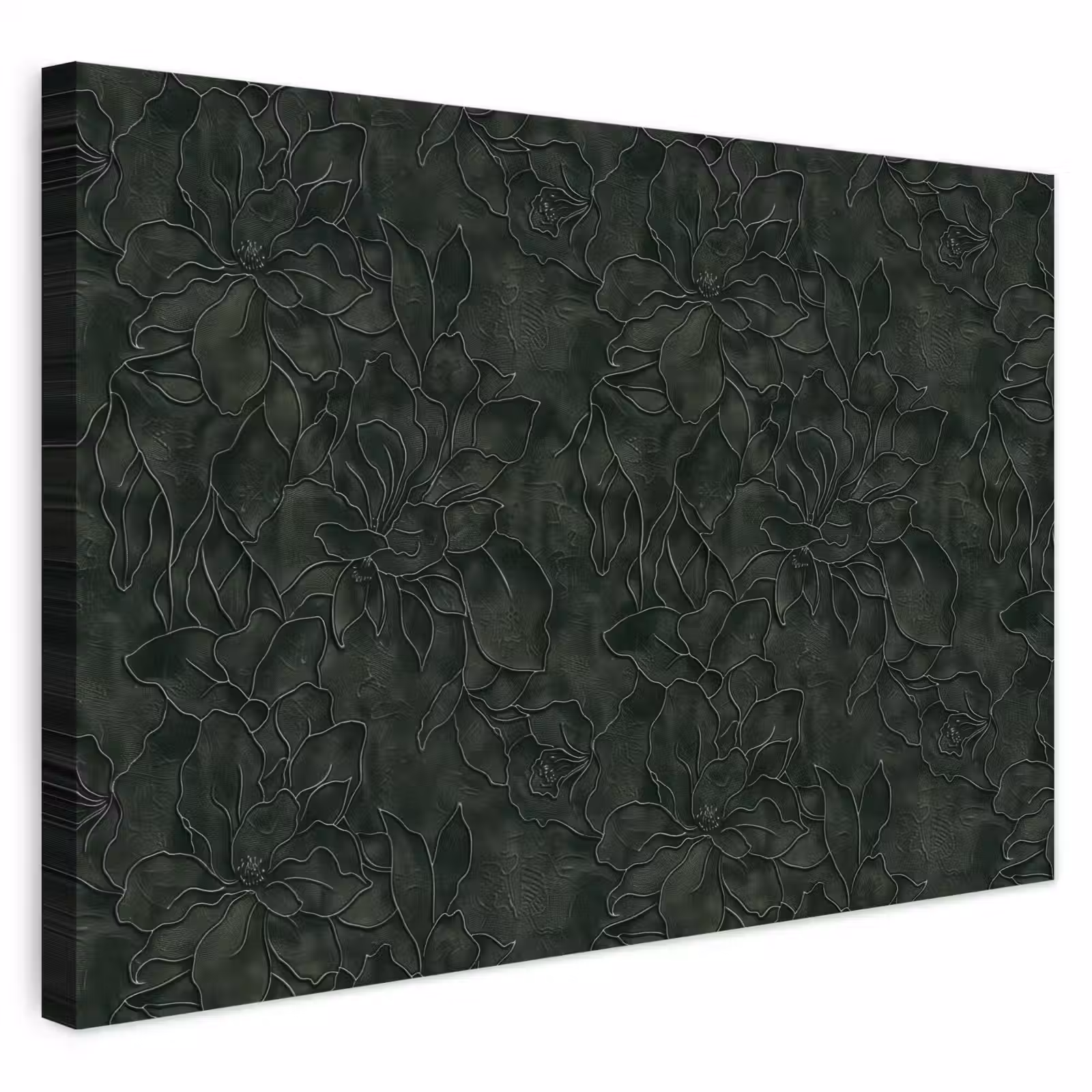 Buiten canvas - Bloemen - Lijnen - Groen — 1