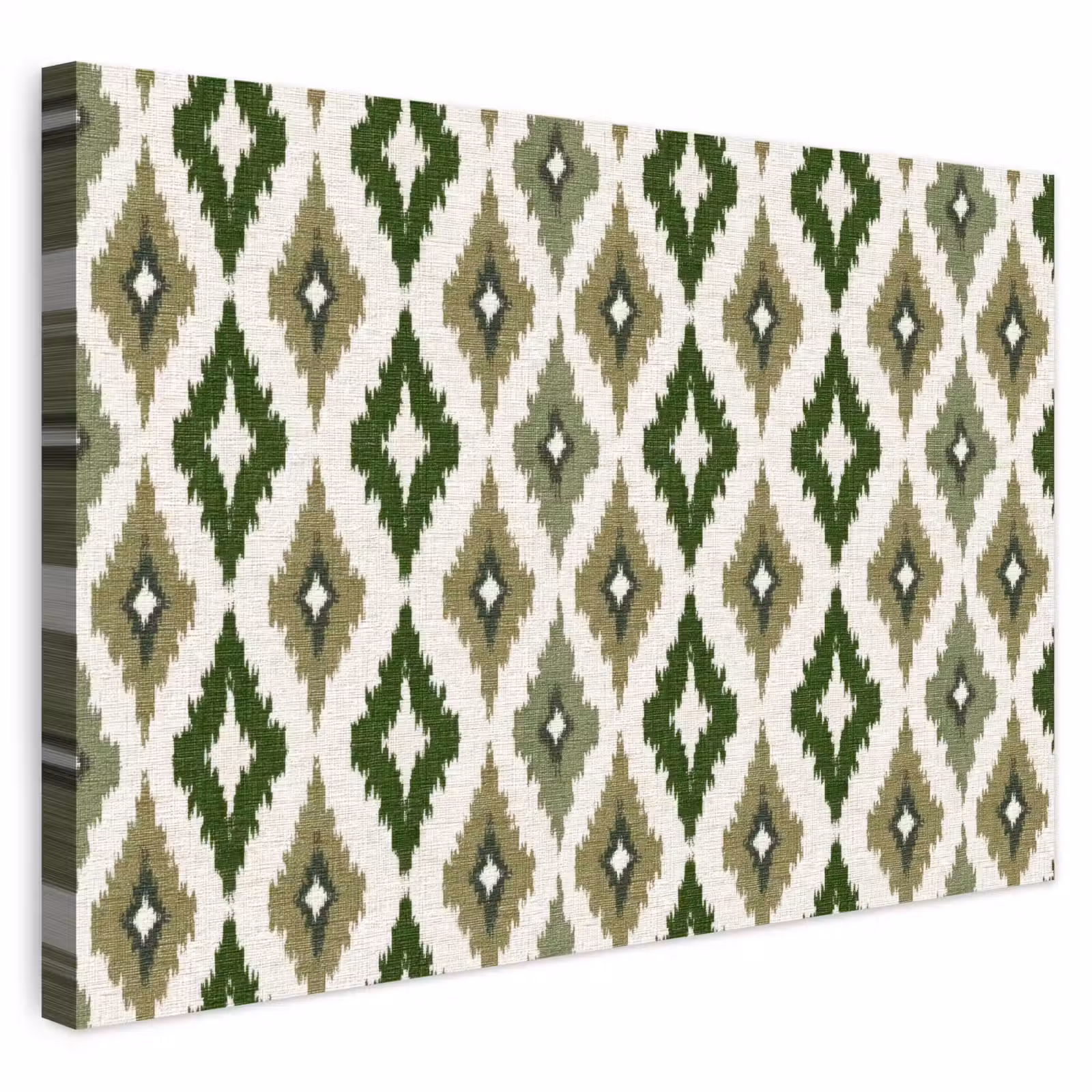 Buiten canvas - Geografisch - Ruitmotief - Groen — 1