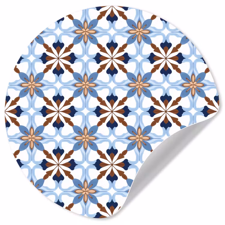 Behangcirkel - Ornament - Tegel - Kleurrijk — 1
