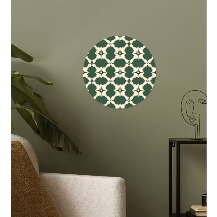 Behangcirkel - Tegel - Klassiek - Groen — 3