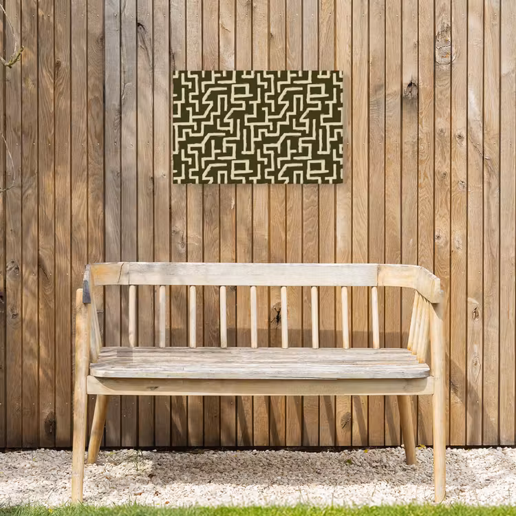 Buiten canvas - Abstract - Lijnen - Groen — 3