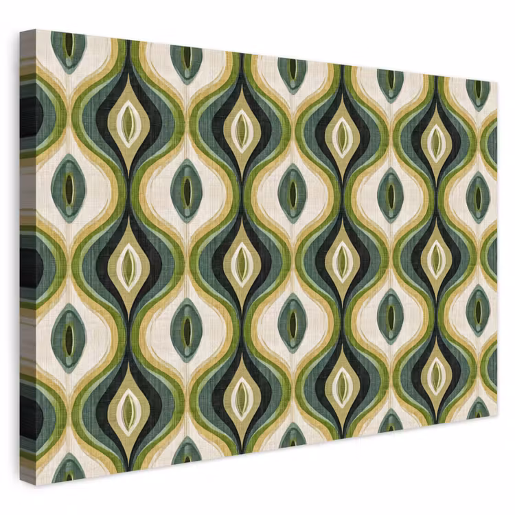Buiten canvas - Abstract - Ritmisch - Groen — 1
