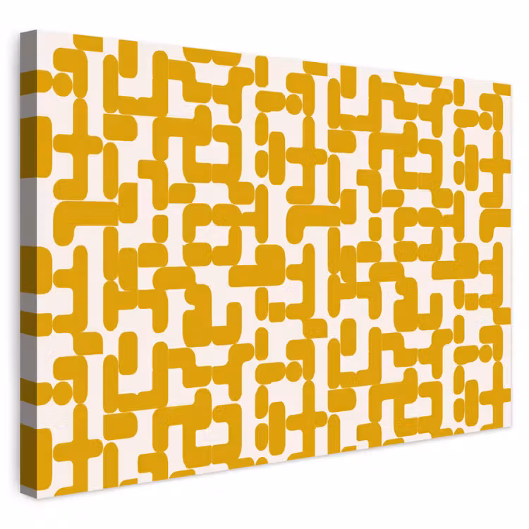Buiten canvas - Geel - Beige - Patroon — 1
