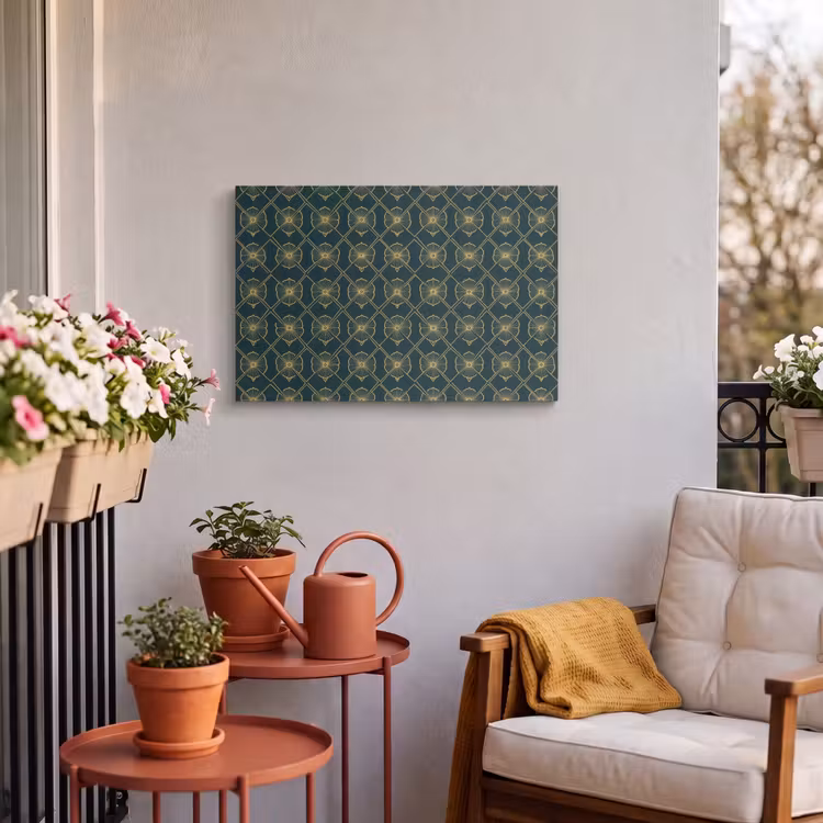 Buiten canvas - Geometrisch - Elegant - Groen — 4