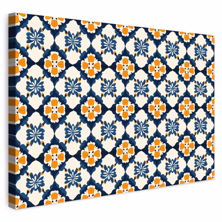 Buiten canvas - Klassiek - Geometrisch - Blauw — 1