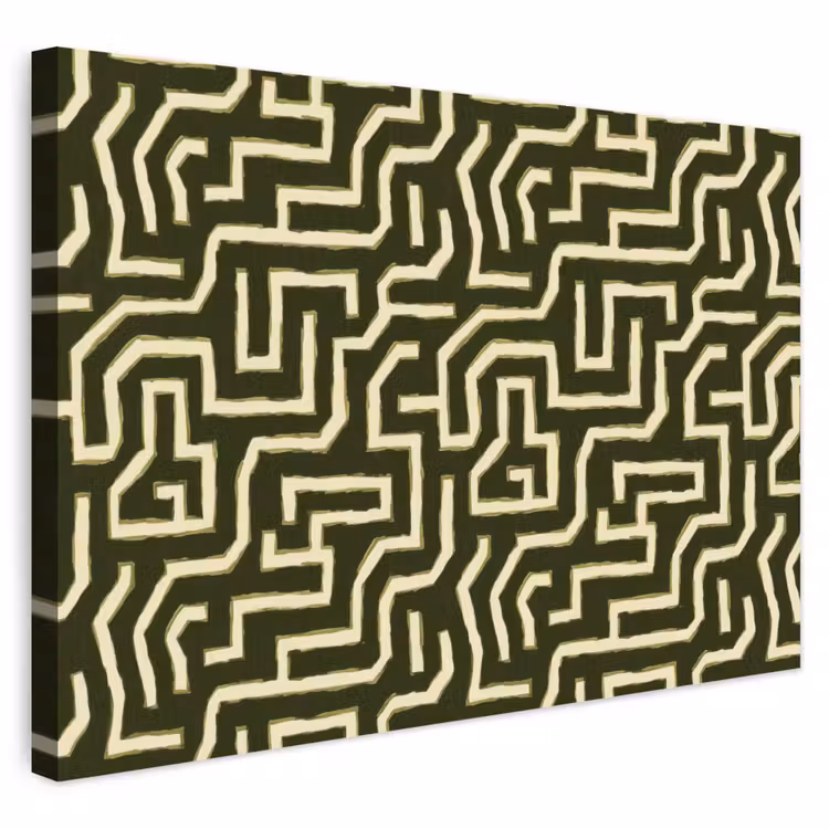 Buiten canvas - Lijnen - Abstract - Groen — 1