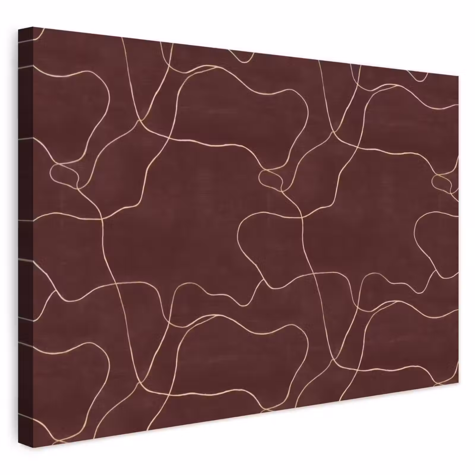 Buiten canvas - Abstract - Modern - Bruin — 1