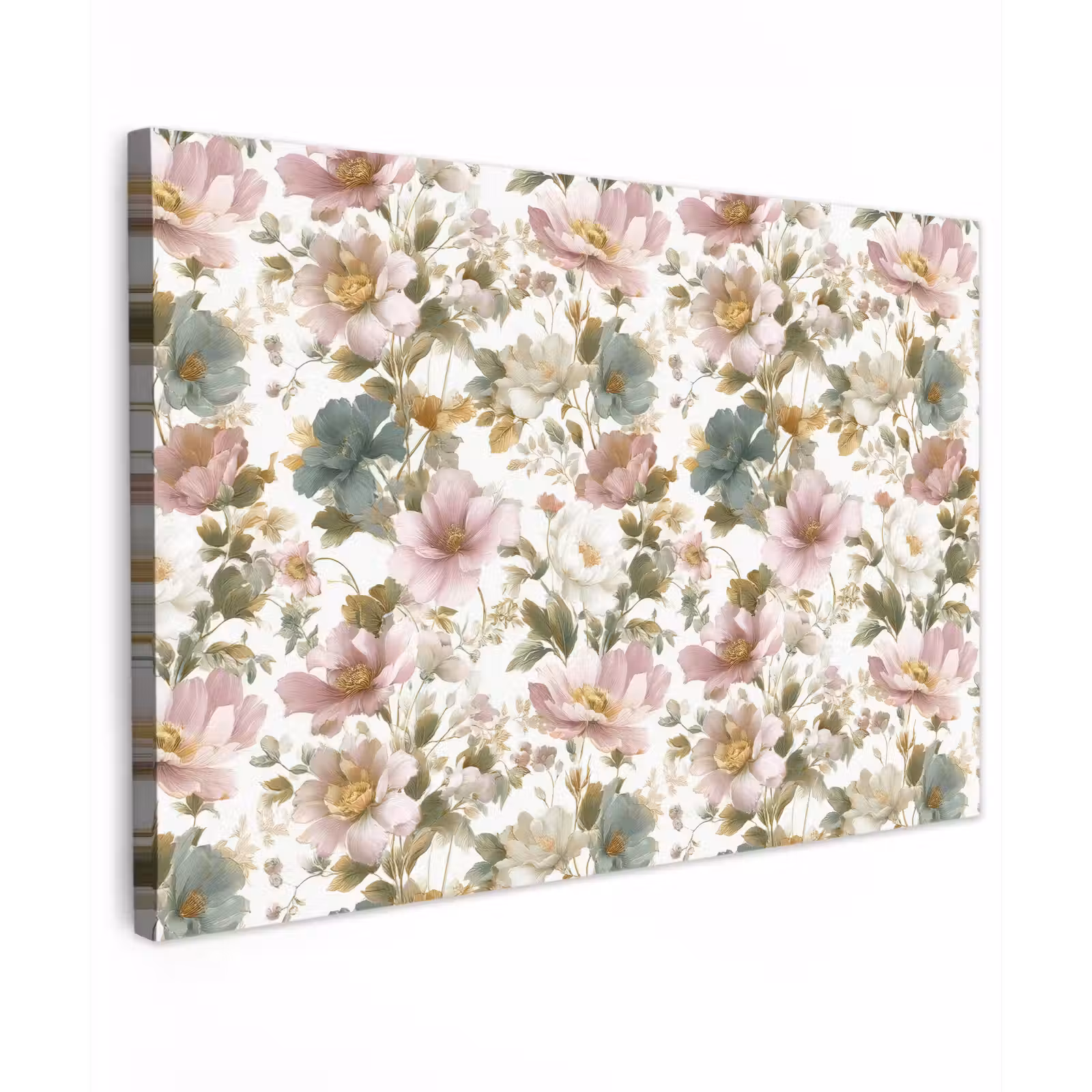 Buiten canvas - Bloemen - Patroon - Pastel — 1