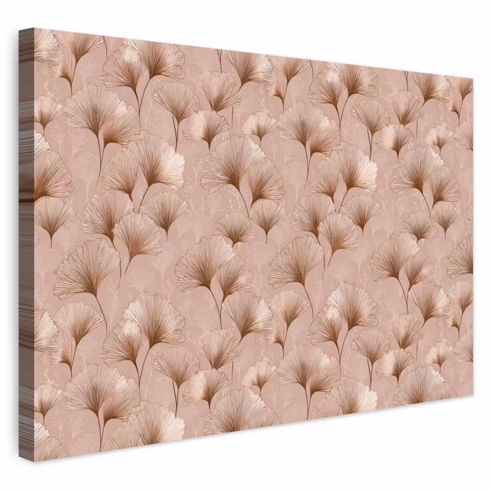 Buiten canvas - Ginkgo - Patroon - Roze — 1