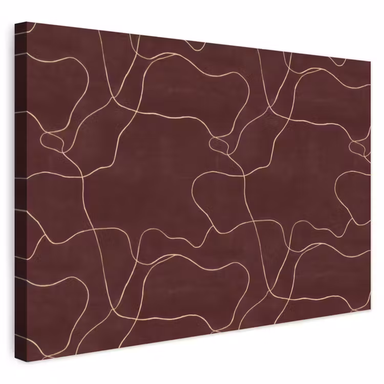 Buiten canvas - Abstract - Modern - Bruin — 1