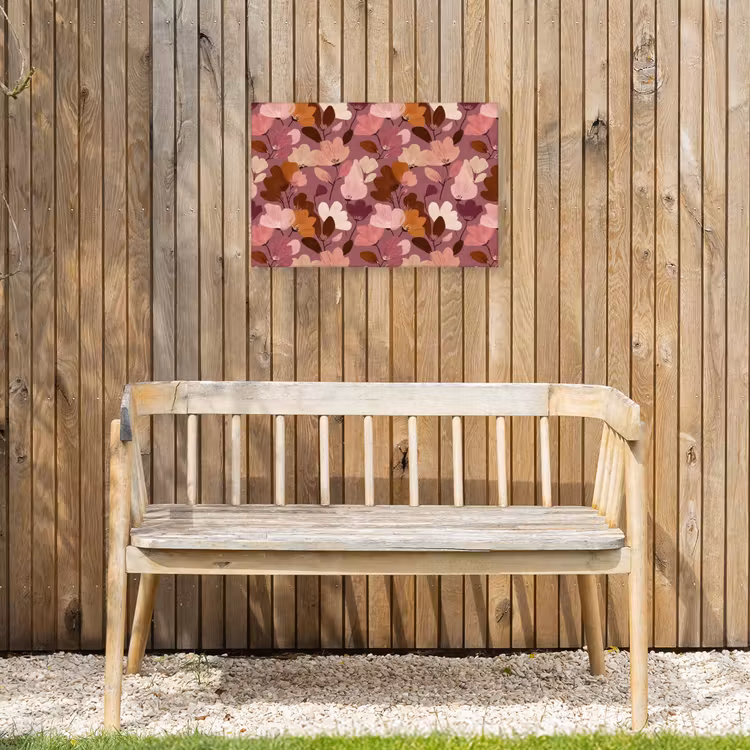 Buiten canvas - Bloem - Patroon - Roze — 3