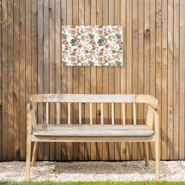 Buiten canvas - Bloemen - Patroon - Pastel — 3