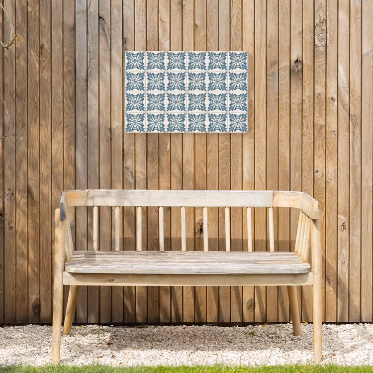 Buiten canvas - Dessin - Tegel - Blauw — 3