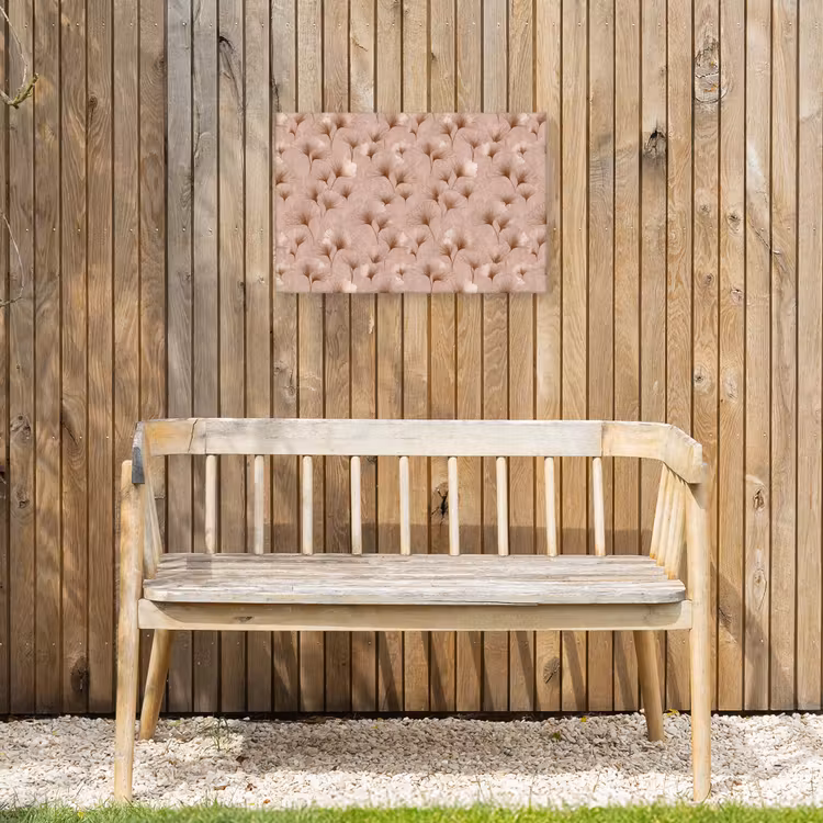 Buiten canvas - Ginkgo - Patroon - Roze — 3