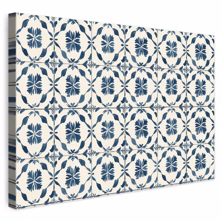 Buiten canvas - Grafisch - Tegel - Blauw — 1