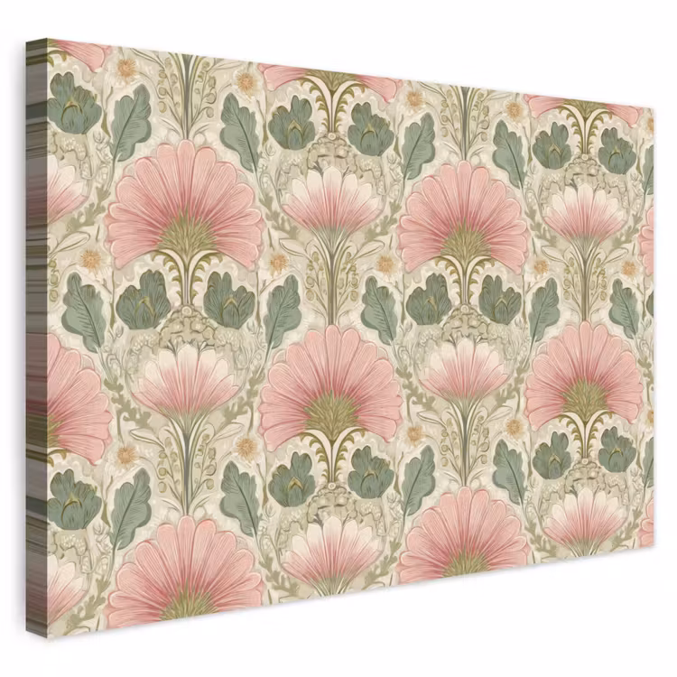 Buiten canvas - Klassiek - Patroon - Roze — 1