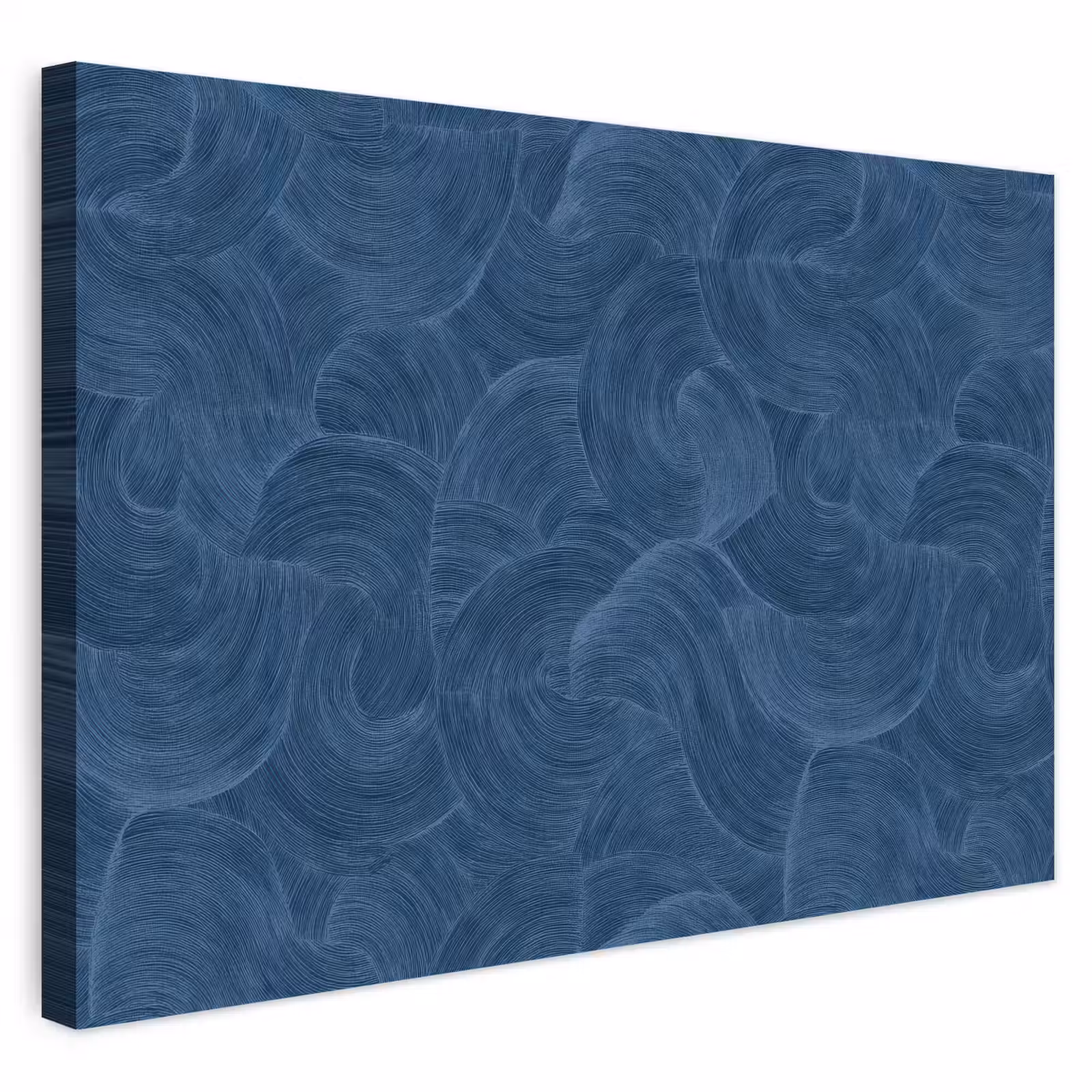 Buiten canvas - Golven - Textuur - Patroon - Blauw — 1