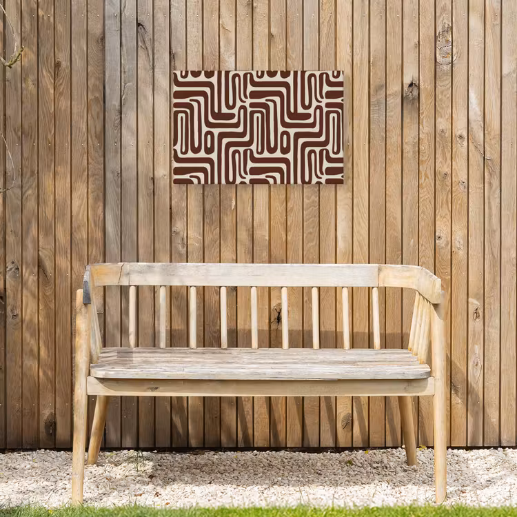 Buiten canvas - Abstract - Patroon - Bruin — 3