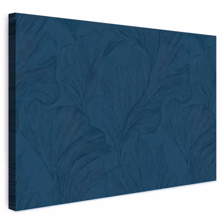 Buiten canvas - Abstract - Patroon - Donkerblauw - Elegant — 1