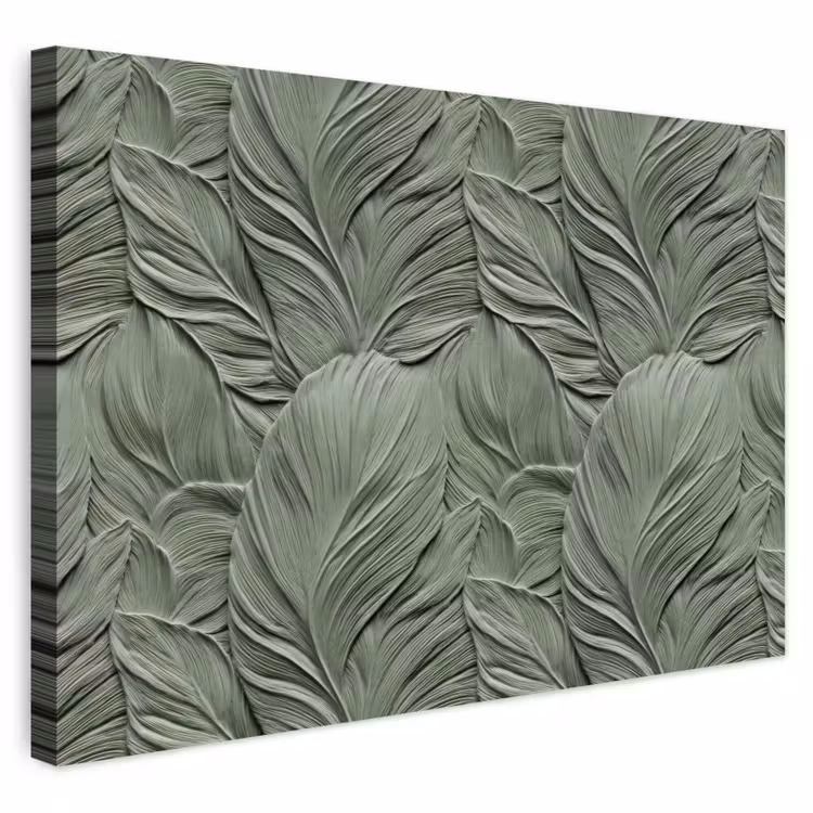 Buiten canvas - Bladeren - Textuur - Groen — 1