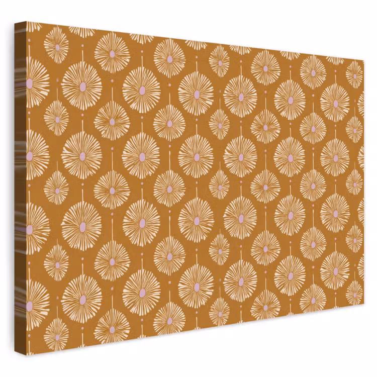 Buiten canvas - Bloemen - Modern - Oker — 1
