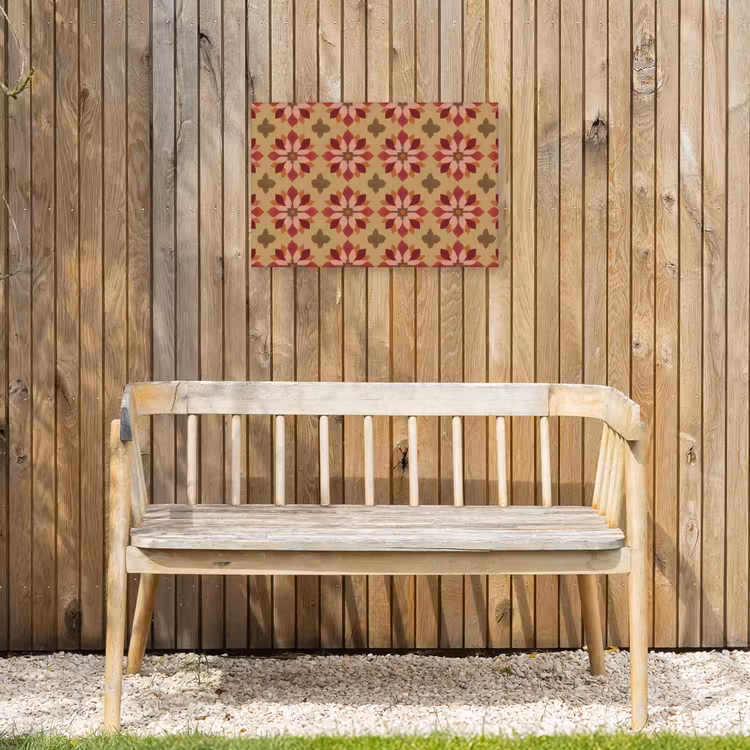Buiten canvas - Bloemen - Retro - Groen — 3