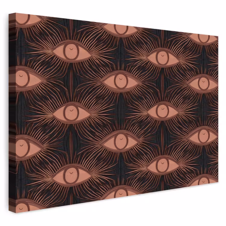 Buiten canvas - Boheems - Oog - Bruin — 1