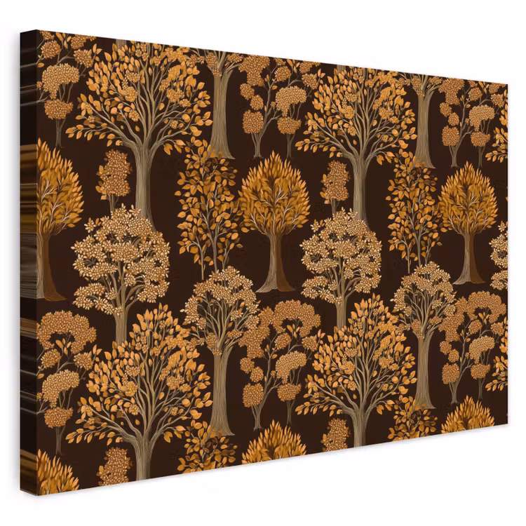 Buiten canvas - Bomen - Patroon - Bruin — 1