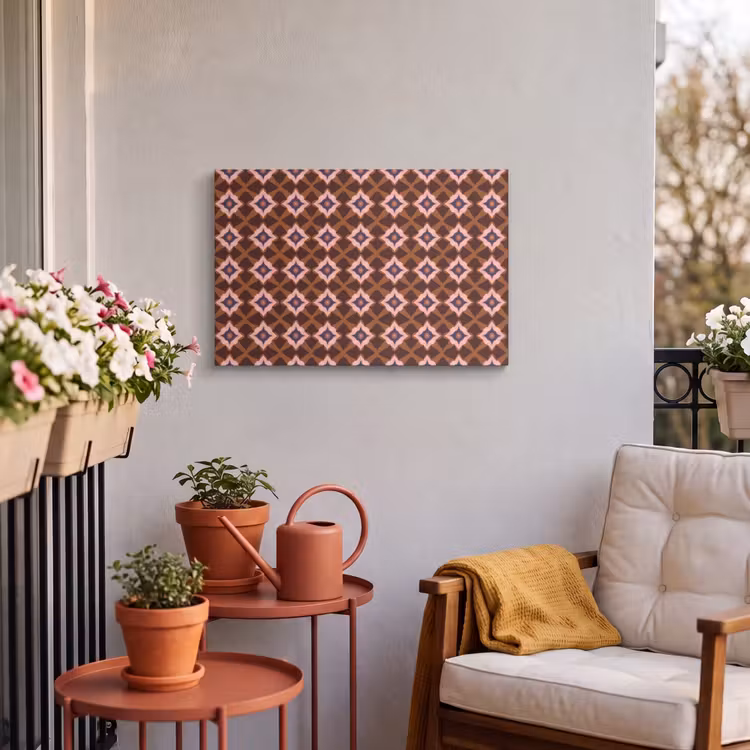 Buiten canvas - Geometrisch - Sierlijk - Bruin — 4