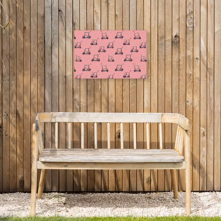 Buiten canvas - Golfkar - Retro - Roze — 3
