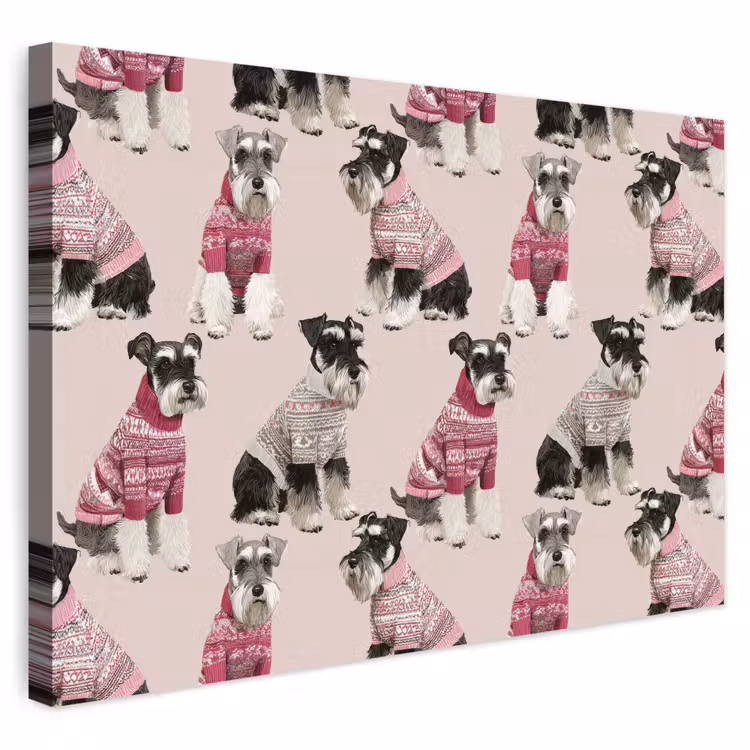 Buiten canvas - Honden - Truien - Rood — 1