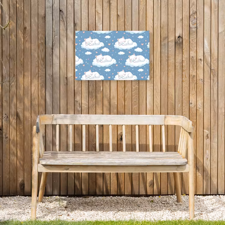 Buiten canvas - Kitten - Wolken - Blauw — 3