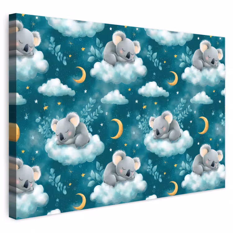 Buiten canvas - Koala's - Betoverend - Blauw — 1