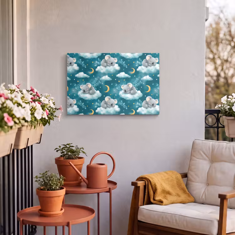 Buiten canvas - Koala's - Betoverend - Blauw — 3