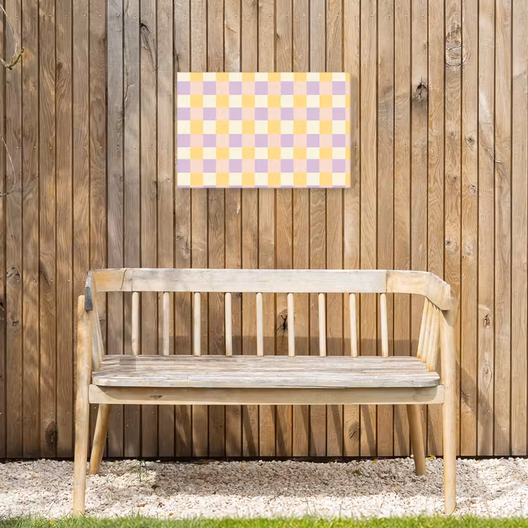 Buiten canvas - Blokjes - Lila - Geel — 3